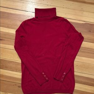 Talbots Women's Red Turtleneck Sweater